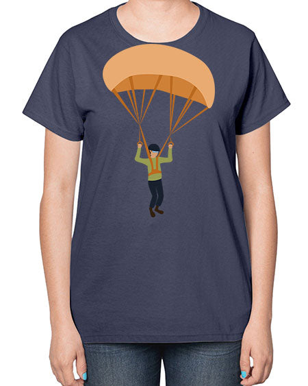 all in one 13# - parachute-  Ladies T-Shirt