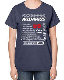 aquarius 85# - aquarius-  Ladies T-Shirt