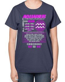 aquarius 86# - aquarius-  Ladies T-Shirt