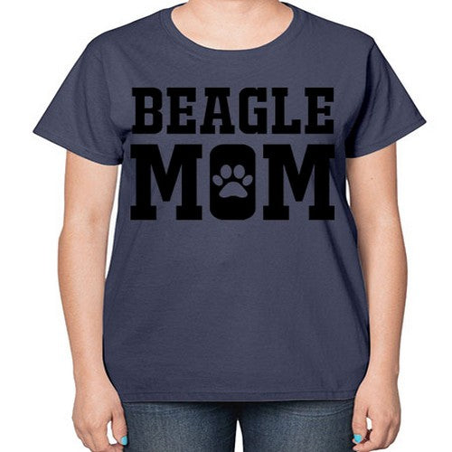 beagle mom 54# - dogs-  Ladies T-Shirt