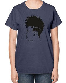beardman 60# - black boys or men-  Ladies T-Shirt