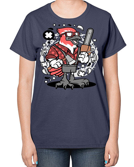 bird lumberjack 17# - birds-  Ladies T-Shirt