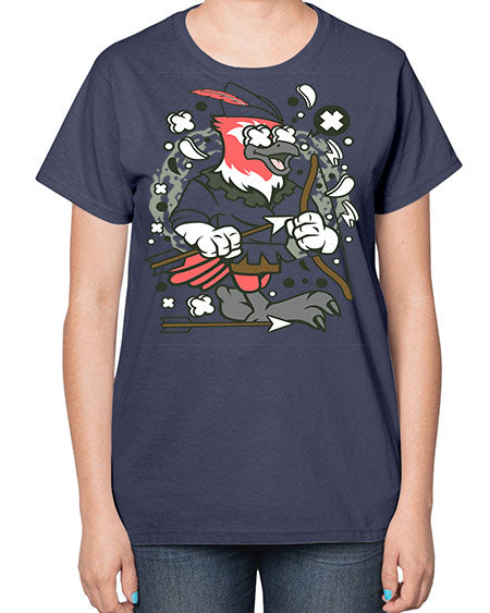 bird robin hood 25# - birds-  Ladies T-Shirt