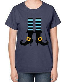 bluewitchlegs 47# - witch-  Ladies T-Shirt