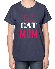 cat mom Style 34# - cats-  Ladies T-Shirt