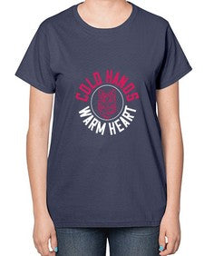 cold hands warm heart Style 42# - cats-  Ladies T-Shirt