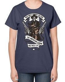 cowboy 351# - western-  Ladies T-Shirt