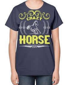 crazy horse Style 9# - horse-  Ladies T-Shirt