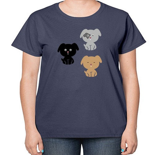 dogs 137# - dogs-  Ladies T-Shirt