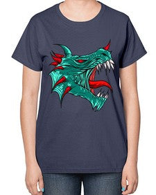 dragon 174# - dragon-  Ladies T-Shirt