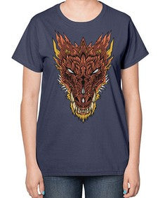 dragon 176# - dragon-  Ladies T-Shirt