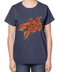 dragon 184# - dragon-  Ladies T-Shirt