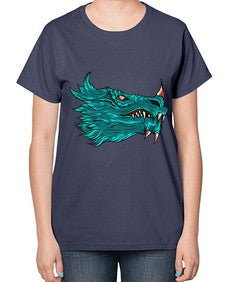 dragon 186# - dragon-  Ladies T-Shirt