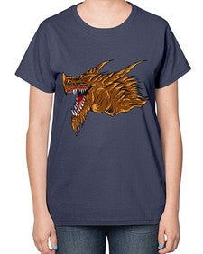 dragon 187# - dragon-  Ladies T-Shirt