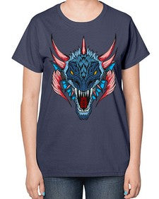 dragon 193# - dragon-  Ladies T-Shirt