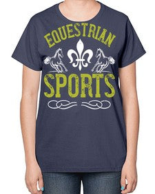 equestrian sports Style 55# - horse-  Ladies T-Shirt