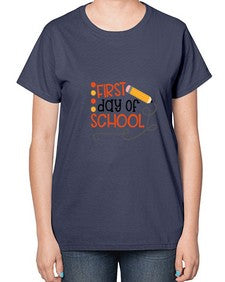 first day of school 113# - first grade-  Ladies T-Shirt
