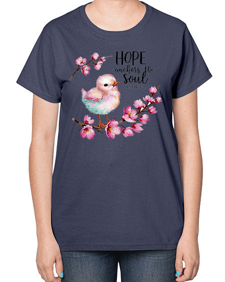 hope anchors the soul 41# - birds-  Ladies T-Shirt