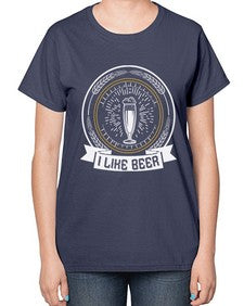 i like beer 1121# - beer-  Ladies T-Shirt