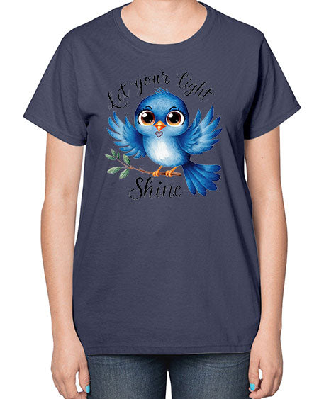 let your light shine 61# - birds-  Ladies T-Shirt