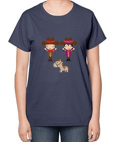 little cowboys 736# - western-  Ladies T-Shirt