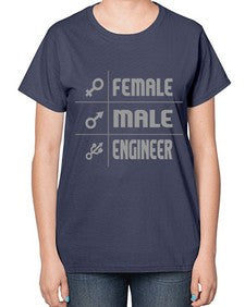male female engineer 1084# - engineer-  Ladies T-Shirt