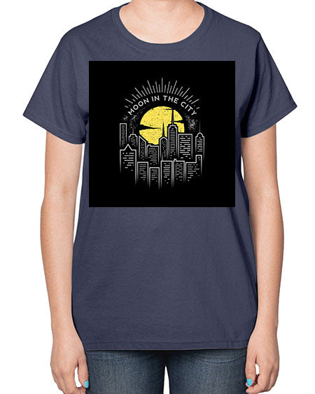mooninthecity 2# - moon-  Ladies T-Shirt