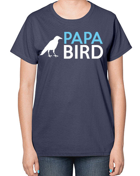 papa bird 65# - birds-  Ladies T-Shirt