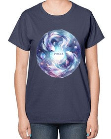 pisces 348# - pisces-  Ladies T-Shirt