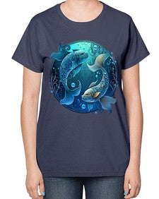 pisces 364# - pisces-  Ladies T-Shirt