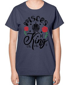 pisces king 375# - pisces-  Ladies T-Shirt