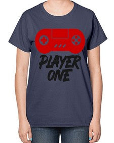 play one 145# - video games-  Ladies T-Shirt