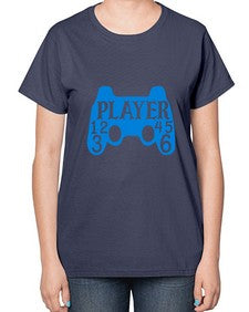 player 39# - video games-  Ladies T-Shirt