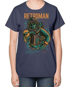 retroman 1017# - art pop art-  Ladies T-Shirt