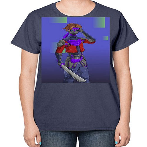 robber bring knife156# - anime-  Ladies T-Shirt