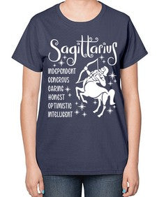 sagittarius 401# - sagittarius-  Ladies T-Shirt