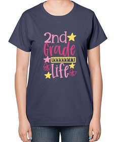 second grade life 825# - second grade-  Ladies T-Shirt