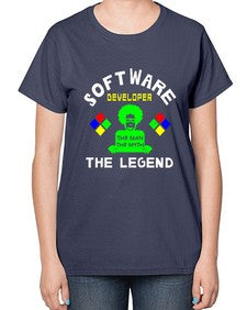 software developer the legend 16# - computer-  Ladies T-Shirt