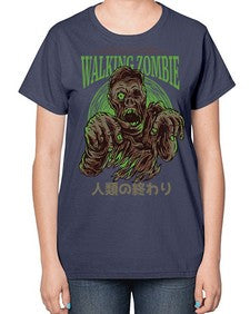 source walking zombie 1103# - art pop art-  Ladies T-Shirt