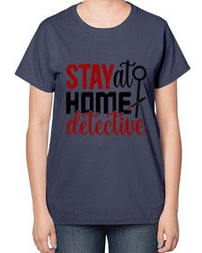 stay at home detective 1112# - true crime-  Ladies T-Shirt