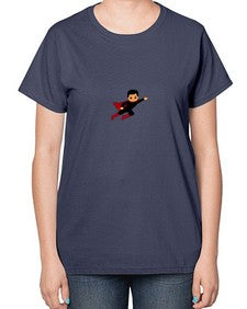 super kid 9# - black boys or men-  Ladies T-Shirt