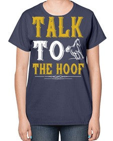talk to the hoof Style 21# - horse-  Ladies T-Shirt