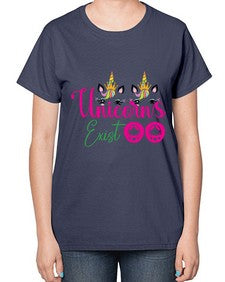 unicorns exist 534# - unicorn-  Ladies T-Shirt