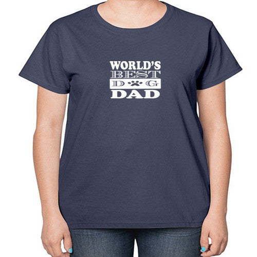 world's best dog dad 247# - dogs-  Ladies T-Shirt