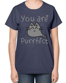 you are purrfect - cats-  Ladies T-Shirt