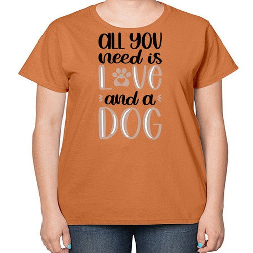 All You Need Is Love Style 36# - dogs-  Ladies T-Shirt