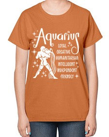 Aquarius 68# - aquarius-  Ladies T-Shirt