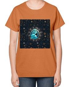 Aquarius Straight 66# - aquarius-  Ladies T-Shirt