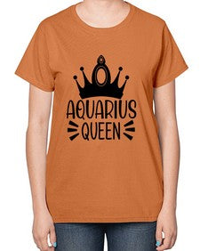 Aquarius queen 73# - aquarius-  Ladies T-Shirt