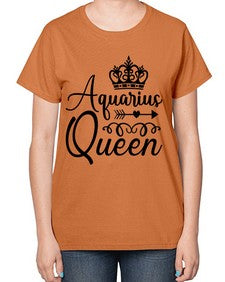 Aquarius queen 74# - aquarius-  Ladies T-Shirt